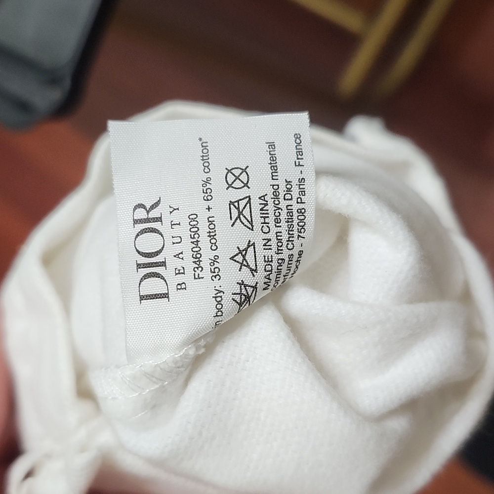 Dior White Drawstring Pouch Dust Bag - Picture 4 of 6